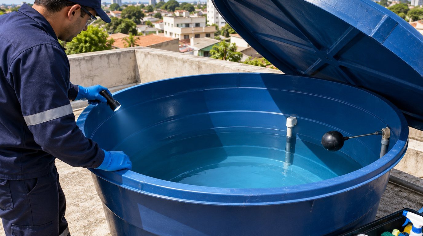 Caixa d'Água Abastecida em Sorocaba‑SP
