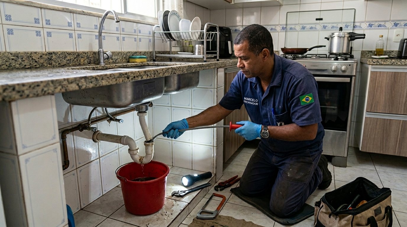 Ligação da Pia da Cozinha em Sorocaba‑SP